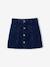 Jeans meisjesrok met knopen ongewassen denim - vertbaudet enfant 