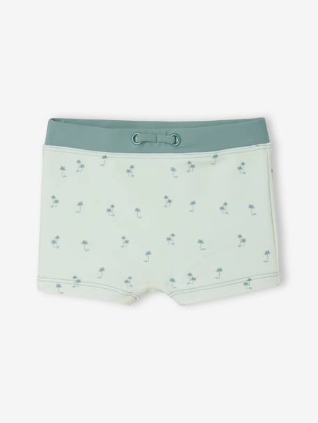 Badpakset T-shirt met UV-bescherming + short + babyhoed mintgroen - vertbaudet enfant 