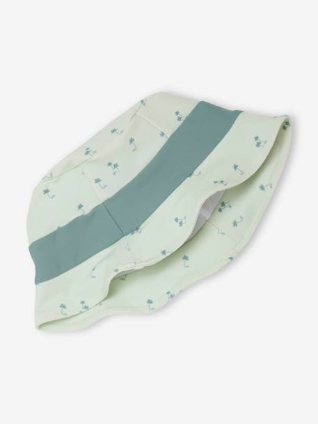 Badpakset T-shirt met UV-bescherming + short + babyhoed mintgroen - vertbaudet enfant 
