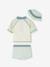 Badpakset T-shirt met UV-bescherming + short + babyhoed mintgroen - vertbaudet enfant 