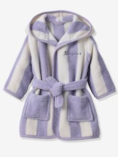 -Badjas voor baby's met strepen TRANSAT capsule familie, te personaliseren, met gerecycled katoen 