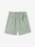 Meisjesshort in 'paperbag'-stijl, van katoengaas beige+felblauw+koraal+saliegroen - vertbaudet enfant 