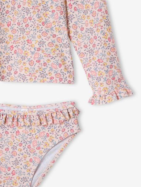 Anti-UV bikini voor meisjes lichtroze - vertbaudet enfant 