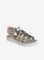 Kindersandalen met meerdere bandjes goud+zwart - vertbaudet enfant 