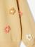 Meisjessweater met 3D bloemen goudgeel - vertbaudet enfant 