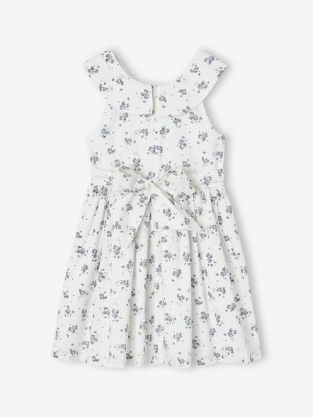 Jurk met bloemenprint wit - vertbaudet enfant 