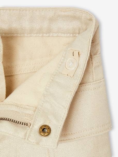 Licht iriserende cargo rok voor meisjes zilver - vertbaudet enfant 