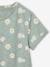 Meisjesjurk met print beige, bedrukt+groen, bedrukt+groengrijs+meerkleurig - vertbaudet enfant 