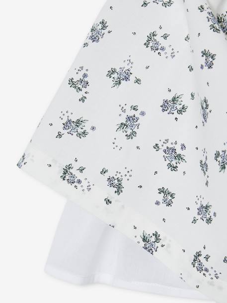 Jurk met bloemenprint wit - vertbaudet enfant 