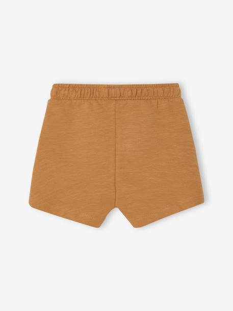 Fleece bermuda voor babyjongens grijsblauw+karamel+Marine grijs - vertbaudet enfant 