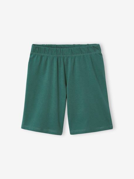 Jungen Sommer-Schlafanzug PEANUTS SNOOPY mit Surfer-Print smaragdgroen - vertbaudet enfant 