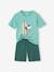 Jungen Sommer-Schlafanzug PEANUTS SNOOPY mit Surfer-Print smaragdgroen - vertbaudet enfant 
