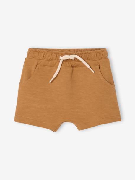 Fleece bermuda voor babyjongens grijsblauw+karamel+Marine grijs - vertbaudet enfant 