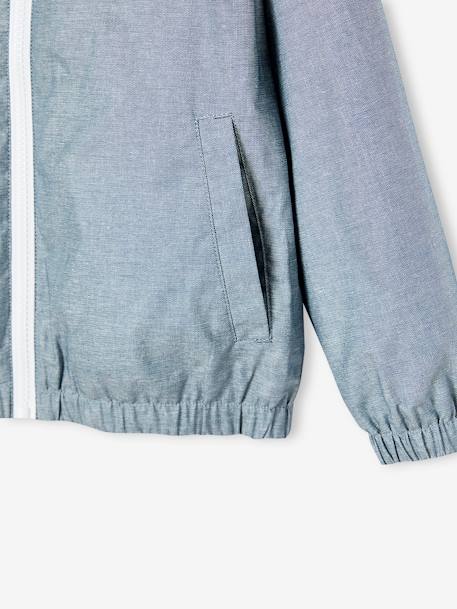 Windjack voor jongens chambray chambrayblauw - vertbaudet enfant 