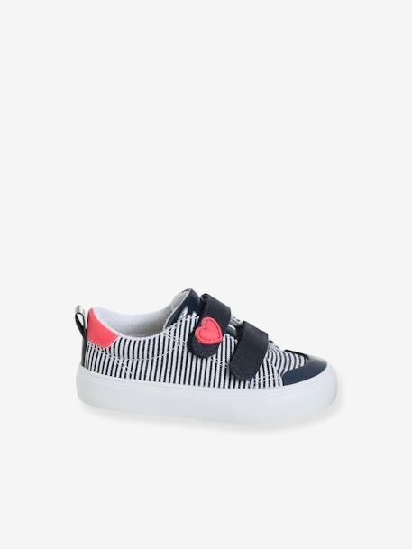 Gestreepte baby kratten blauw, gestreept+roze, bedrukt - vertbaudet enfant 