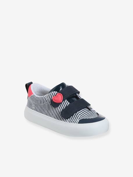 Gestreepte baby kratten blauw, gestreept+roze, bedrukt - vertbaudet enfant 