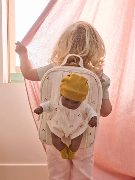 Rugzak met houder voor poppen CHERRY rood+wit - vertbaudet enfant 