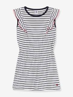 Meisje-Gestroomde kinderjurk van katoen PETIT BATEAU 