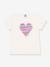 T-shirt kind korte mouwen hart PETIT BATEAU wit - vertbaudet enfant 