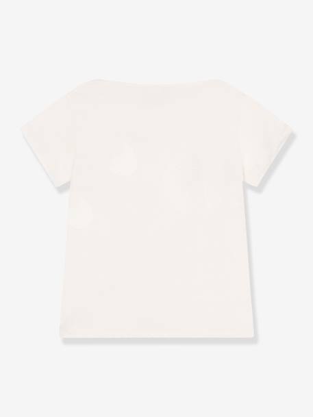 T-shirt kind korte mouwen hart PETIT BATEAU wit - vertbaudet enfant 