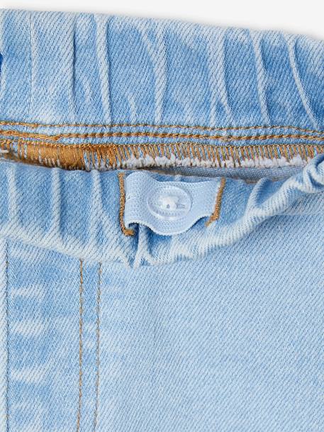 Wijde tregging voor meisjes van denim denimgrijs+donkerblauw+lichtblauw+middenblauw - vertbaudet enfant 