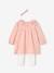 Babyset jurk + legging + haarband rozen - vertbaudet enfant 
