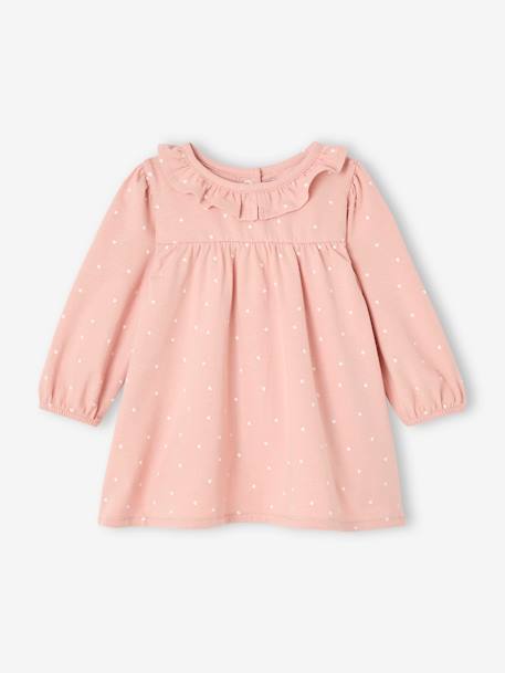 Babyset jurk + legging + haarband rozen - vertbaudet enfant 