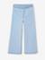 Wijde tregging voor meisjes van denim denimgrijs+donkerblauw+lichtblauw+middenblauw - vertbaudet enfant 