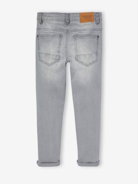 Slim fit jongensjeans Morphologik 'waterless' heupomtrek SMALL DENIM DONKERGRIJS+denimgrijs+double stone+RUW DENIM+STONE+zwart denim - vertbaudet enfant 