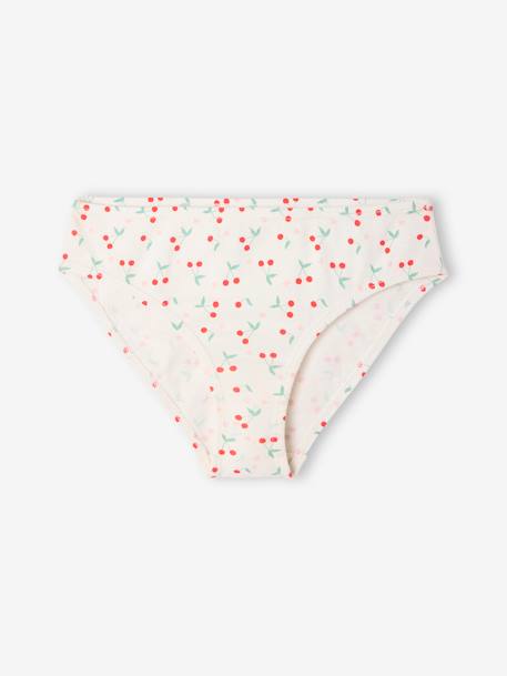Set van 7 meisjesonderbroeken met print ecru - vertbaudet enfant 