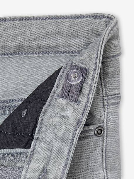 Slim fit jongensjeans Morphologik 'waterless' heupomtrek LARGE DENIM DONKERGRIJS+denimgrijs+double stone+RUW DENIM+STONE - vertbaudet enfant 