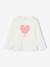 Set van 3 BASICS meisjesshirts met lange mouwen antraciet+ecru+grijsblauw+indigoblauw+koraal+rozen+zachtpaars - vertbaudet enfant 