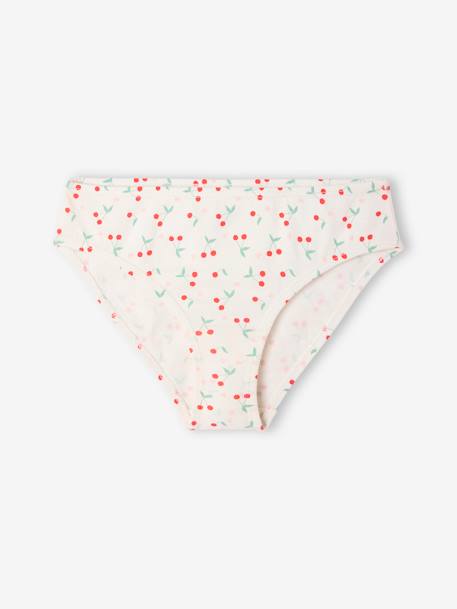 Set van 7 meisjesonderbroeken met print ecru - vertbaudet enfant 