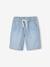 Denim jongensbermuda, gemakkelijk aan te trekken blauw, bedrukt+blauw, gestreept+denimgrijs+double stone+stone - vertbaudet enfant 