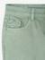 Slim fit wijde meisjesbroek MorphologiK antraciet+roze (poederkleur)+saliegroen - vertbaudet enfant 