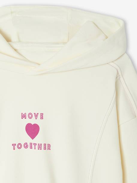 Sportset voor meisjes hoodie + legging lila - vertbaudet enfant 
