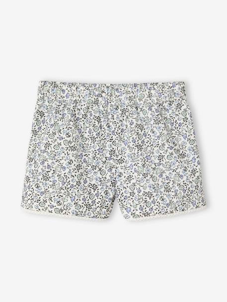 Bloes + short set voor een ceremonie voor een meisje blauw, bedrukt - vertbaudet enfant 