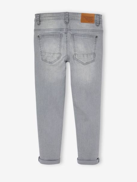 Slim fit jongensjeans Morphologik 'waterless' heupomtrek MEDIUM DENIM DONKERGRIJS+denimgrijs+double stone+RUW DENIM+STONE+zwart denim - vertbaudet enfant 