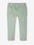 Slim fit wijde meisjesbroek MorphologiK antraciet+roze (poederkleur)+saliegroen - vertbaudet enfant 