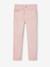 Slim meisjesbroek smalle lichaamsbouw antraciet+roze (poederkleur) - vertbaudet enfant 