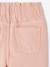 Paperbag meisjesbroek met hartjeszakken roze (poederkleur) - vertbaudet enfant 