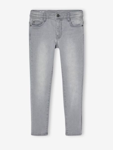Slim fit jongensjeans Morphologik 'waterless' heupomtrek MEDIUM DENIM DONKERGRIJS+denimgrijs+double stone+RUW DENIM+STONE+zwart denim - vertbaudet enfant 