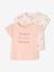 Set van 2 Basics T-shirts met korte mouwen lichtroze - vertbaudet enfant 