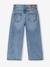 Ruime meisjesjeans MorphologiK met een smalle taille denimgrijs+donkerblauw+lichtblauw+middenblauw - vertbaudet enfant 