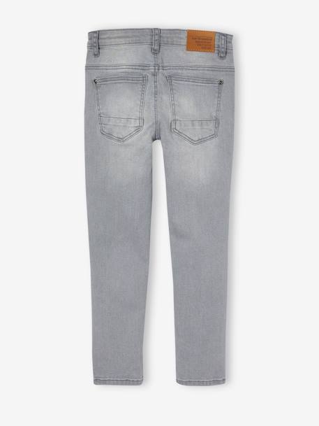 Slim fit jongensjeans Morphologik 'waterless' heupomtrek MEDIUM DENIM DONKERGRIJS+denimgrijs+double stone+RUW DENIM+STONE+zwart denim - vertbaudet enfant 
