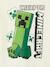 Minecraft® Creeper T-shirt ecru - vertbaudet enfant 