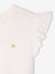 Meisjesjurk met 2-in-1 effect ecru+indigoblauw+lichtroze+roze, gestreept - vertbaudet enfant 