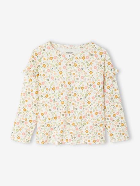 Lot pyjama + pyjashort flower power BASICS bleekblauw - vertbaudet enfant 