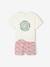 Set van 2 pyjama's Basics meisje Flower power fuchsia - vertbaudet enfant 