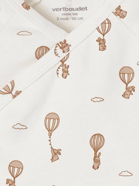 Set van 5 babyrompers met korte mouwen Luchtballon ecru - vertbaudet enfant 